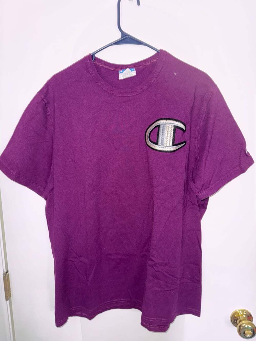 Champion Big Logo Graphic T-Shirt Purple XL